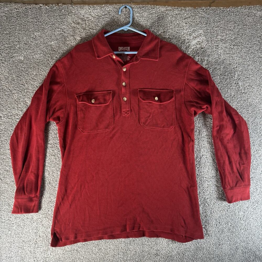 Duluth Trading Co. Corduroy Shirt M Workwear Utility Rustic Oversized Lumberjack